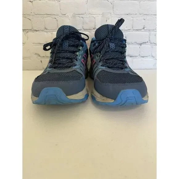 Women's Asics Gel Venture 7 Running Sneakers Size 8.5 Blue/Gray/Pink-Gently Used - Picture 4 of 12